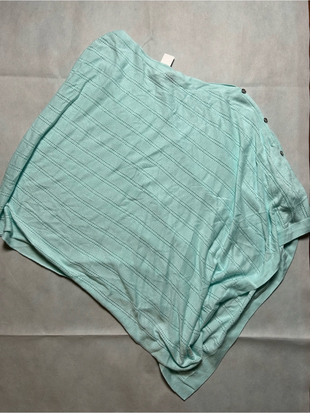 Talbots poncho light blue sweater knit top NWT size 1X